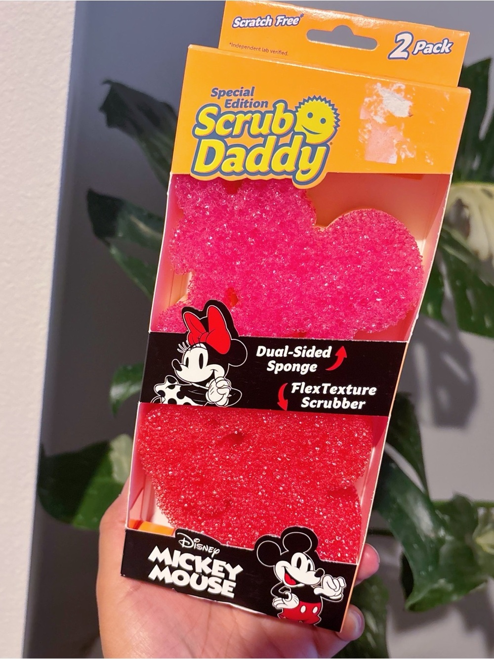 Scrub Daddy Disney Mickey & Minnie Mouse Special Edition 2-Pack Dual-Sided New